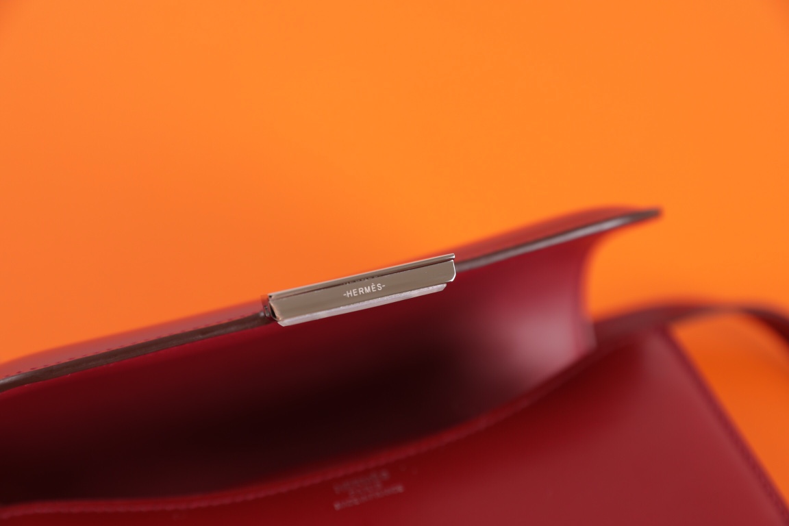 에르메스 콘스탄스18 보르도 레드 은장